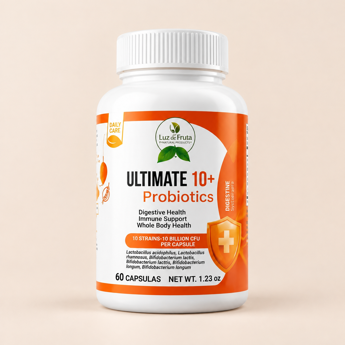 🌿 Ultimate 10+ Probiotics (60 Cápsulas) – Salud Digestiva y Flora Intestinal