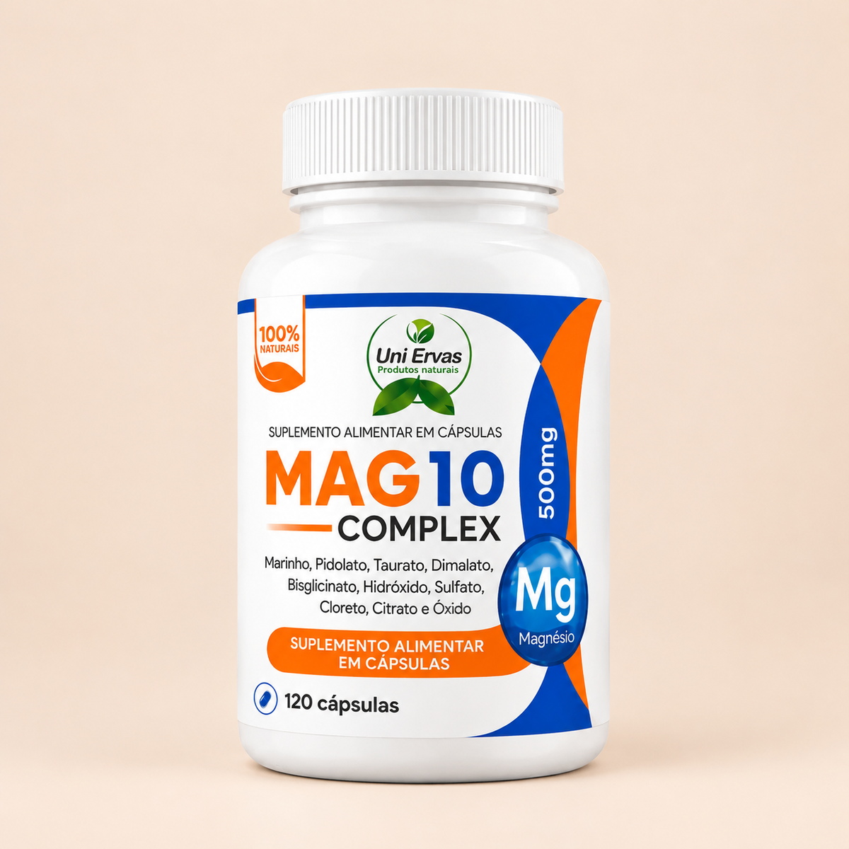 🌙 Mag10 Complex (120 Cápsulas) – Descanso Profundo, Salud Muscular y Energía