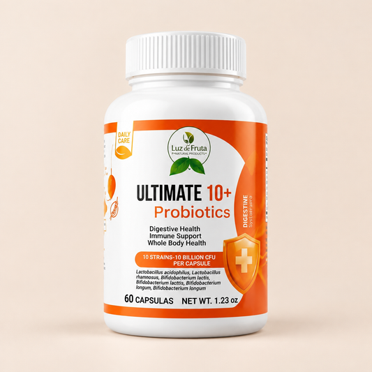 🌿 Ultimate 10+ Probiotics (60 Cápsulas) – Salud Digestiva y Flora Intestinal